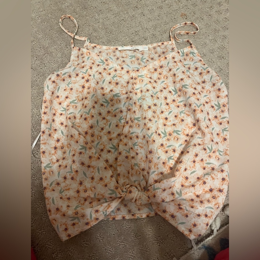 floral tank new with tags